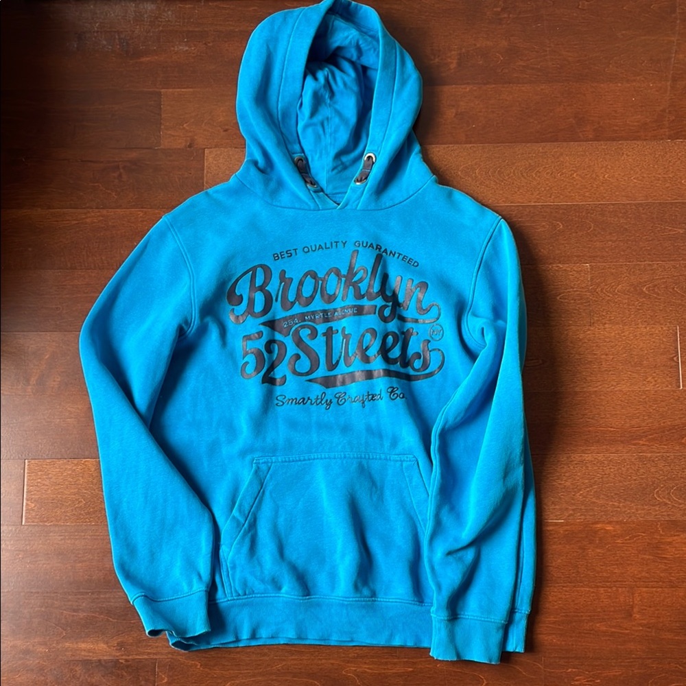 Blue Graphic Hoodie